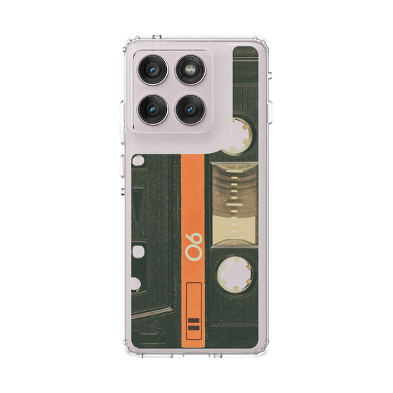 スリムプロテクションケース［ RETORO CASSETTE TAPE - Opacity Black ］