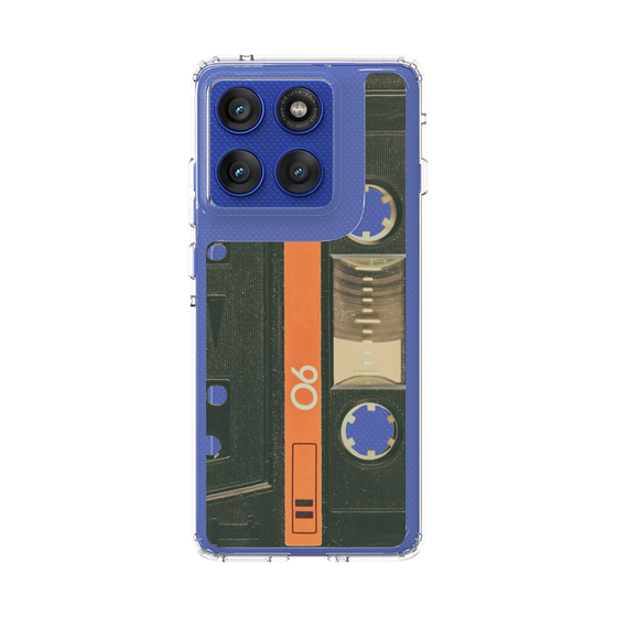 スリムプロテクションケース［ RETORO CASSETTE TAPE - Opacity Black ］