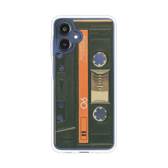 スリムプロテクションケース［ RETORO CASSETTE TAPE - Opacity Black ］