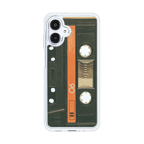 スリムプロテクションケース［ RETORO CASSETTE TAPE - Opacity Black ］