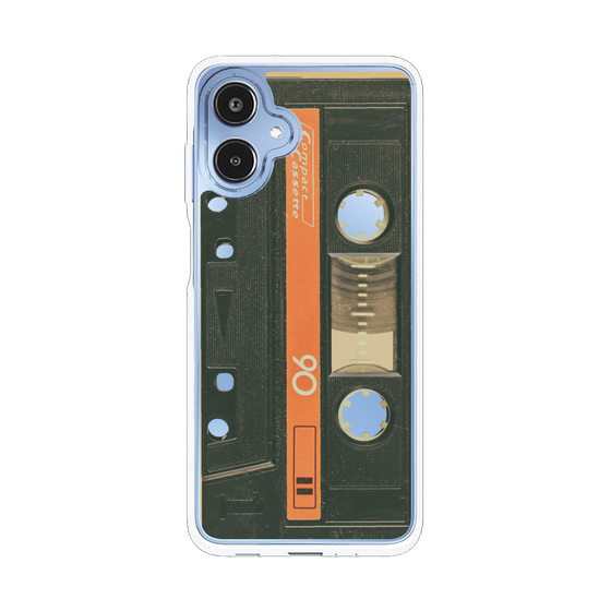 スリムプロテクションケース［ RETORO CASSETTE TAPE - Opacity Black ］