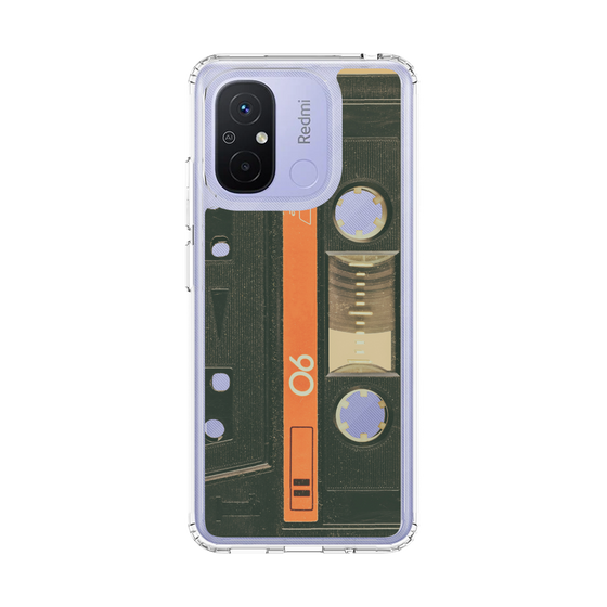 スリムプロテクションケース［ RETORO CASSETTE TAPE - Opacity Black ］