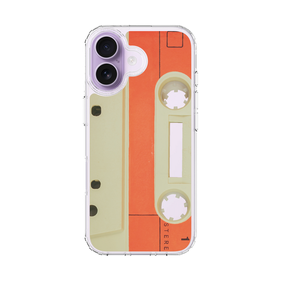 スリムプロテクションケース［ RETORO CASSETTE TAPE - Opacity White ］