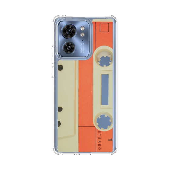 スリムプロテクションケース［ RETORO CASSETTE TAPE - Opacity White ］
