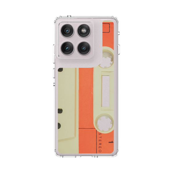 スリムプロテクションケース［ RETORO CASSETTE TAPE - Opacity White ］