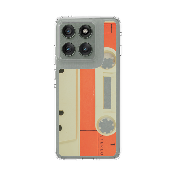 スリムプロテクションケース［ RETORO CASSETTE TAPE - Opacity White ］