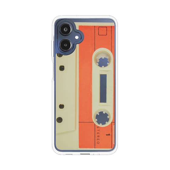 スリムプロテクションケース［ RETORO CASSETTE TAPE - Opacity White ］