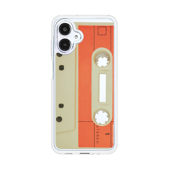 スリムプロテクションケース［ RETORO CASSETTE TAPE - Opacity White ］