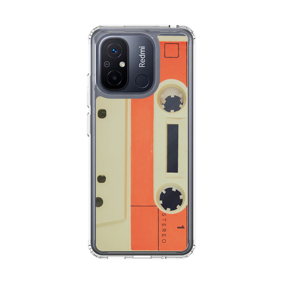 スリムプロテクションケース［ RETORO CASSETTE TAPE - Opacity White ］