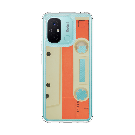 スリムプロテクションケース［ RETORO CASSETTE TAPE - Opacity White ］