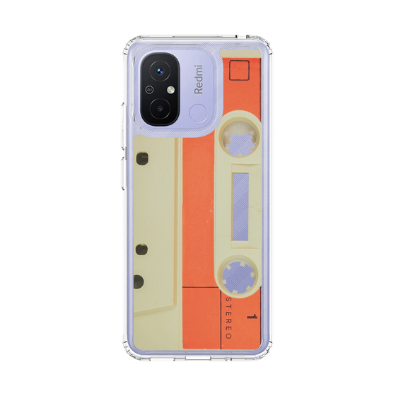 スリムプロテクションケース［ RETORO CASSETTE TAPE - Opacity White ］