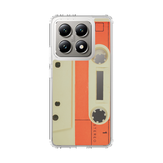 スリムプロテクションケース［ RETORO CASSETTE TAPE - Opacity White ］