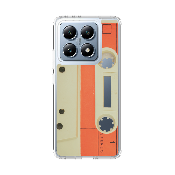 スリムプロテクションケース［ RETORO CASSETTE TAPE - Opacity White ］