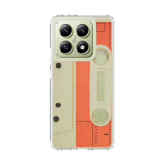 スリムプロテクションケース［ RETORO CASSETTE TAPE - Opacity White ］