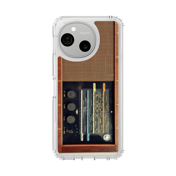 スリムプロテクションケース［ RETORO RADIO - Brown ］