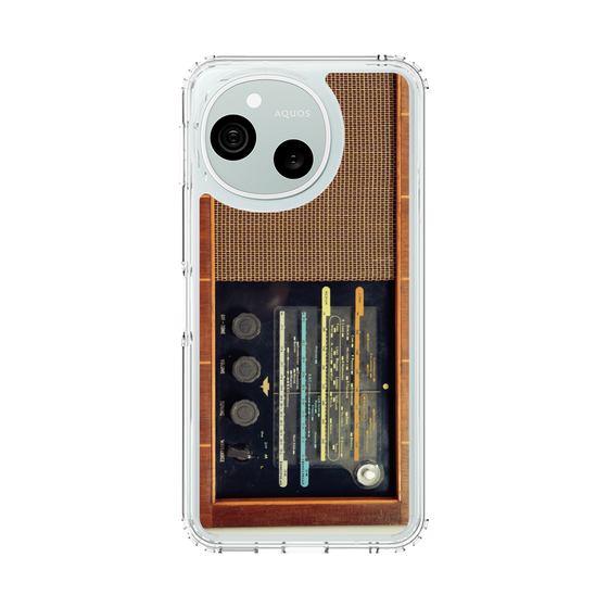 スリムプロテクションケース［ RETORO RADIO - Brown ］