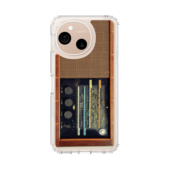 スリムプロテクションケース［ RETORO RADIO - Brown ］