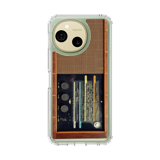 スリムプロテクションケース［ RETORO RADIO - Brown ］