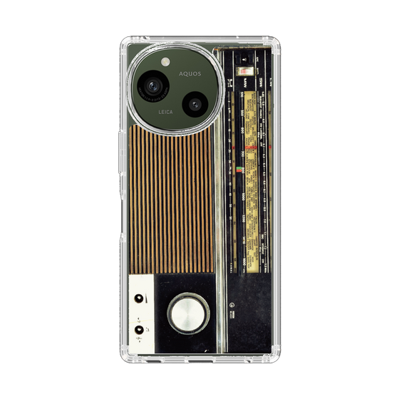 スリムプロテクションケース［ RETORO RADIO - Black ］