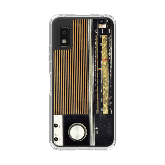 スリムプロテクションケース［ RETORO RADIO - Black ］