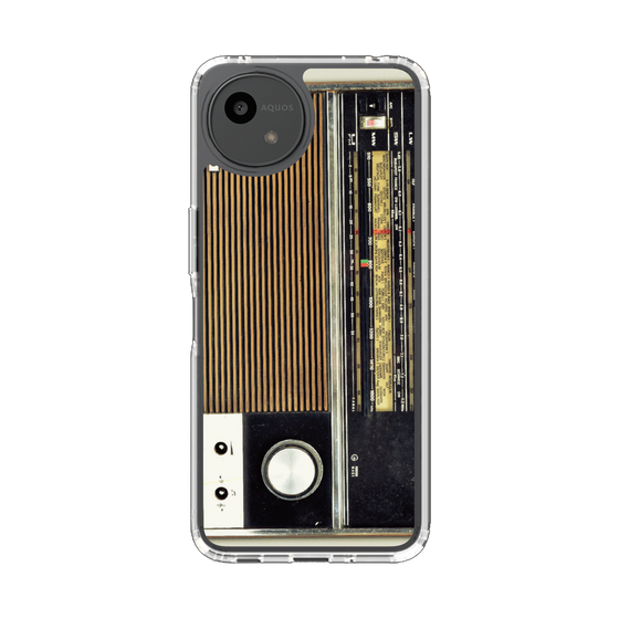 スリムプロテクションケース［ RETORO RADIO - Black ］