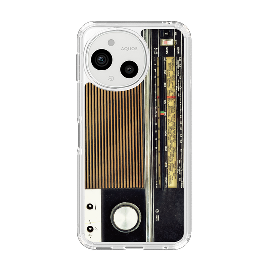 スリムプロテクションケース［ RETORO RADIO - Black ］