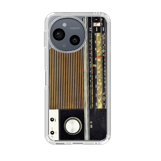 スリムプロテクションケース［ RETORO RADIO - Black ］