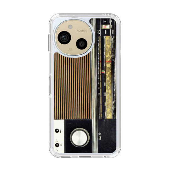 スリムプロテクションケース［ RETORO RADIO - Black ］