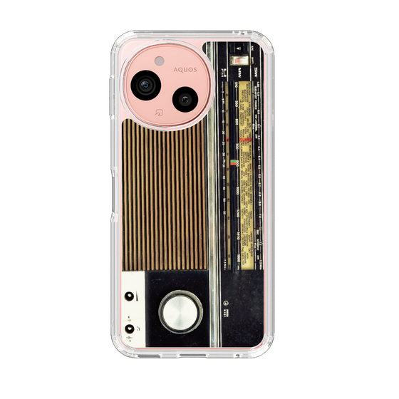 スリムプロテクションケース［ RETORO RADIO - Black ］