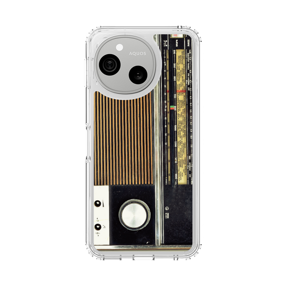 スリムプロテクションケース［ RETORO RADIO - Black ］