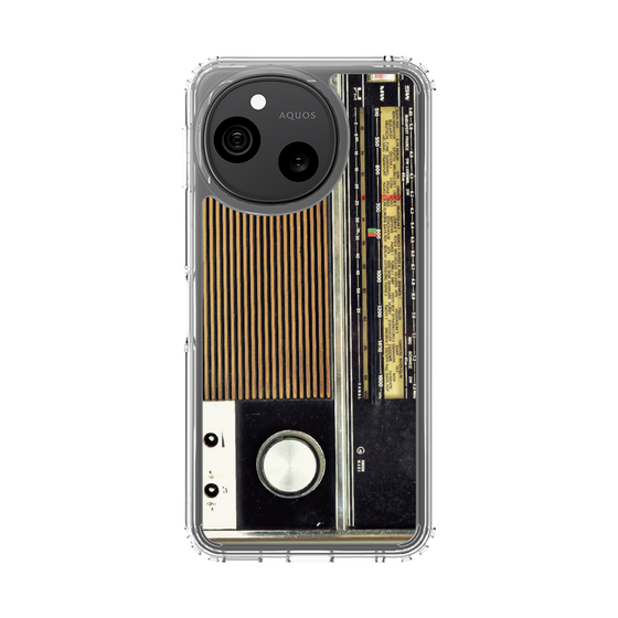 スリムプロテクションケース［ RETORO RADIO - Black ］