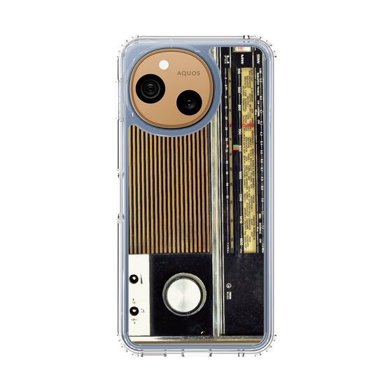 スリムプロテクションケース［ RETORO RADIO - Black ］