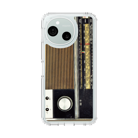 スリムプロテクションケース［ RETORO RADIO - Black ］