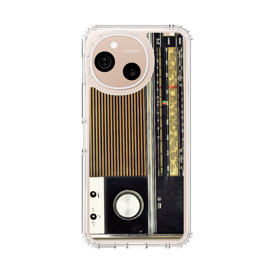 スリムプロテクションケース［ RETORO RADIO - Black ］