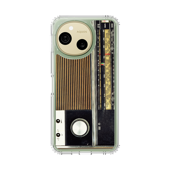 スリムプロテクションケース［ RETORO RADIO - Black ］