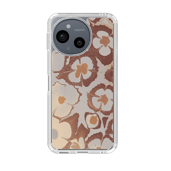 スリムプロテクションケース［ y2k(Year2000) - Flower - Pink Beige ］