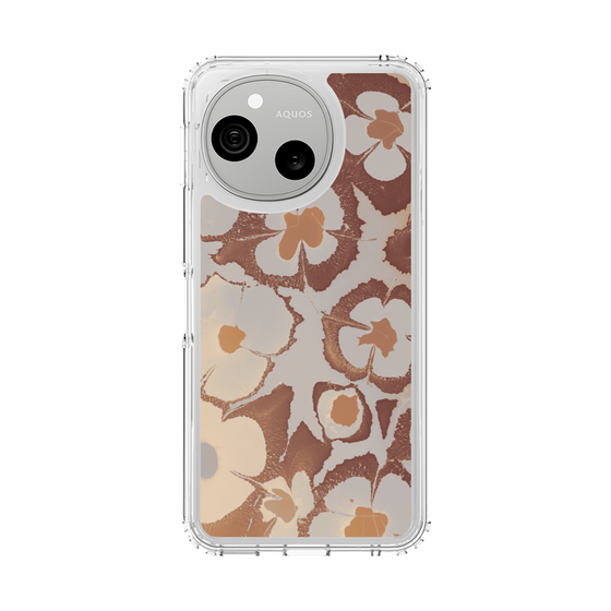 スリムプロテクションケース［ y2k(Year2000) - Flower - Pink Beige ］