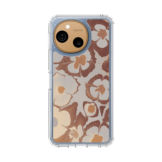 スリムプロテクションケース［ y2k(Year2000) - Flower - Pink Beige ］