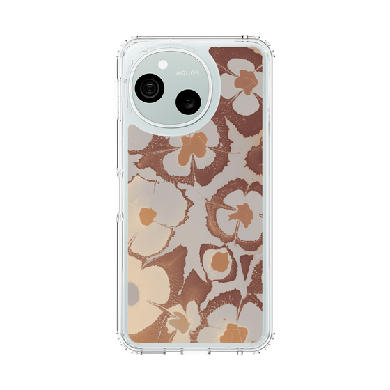 スリムプロテクションケース［ y2k(Year2000) - Flower - Pink Beige ］