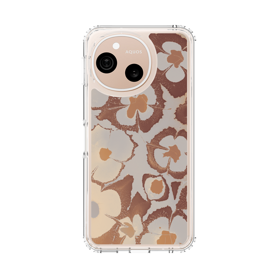 スリムプロテクションケース［ y2k(Year2000) - Flower - Pink Beige ］