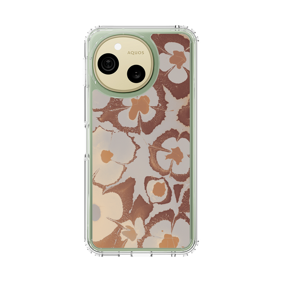 スリムプロテクションケース［ y2k(Year2000) - Flower - Pink Beige ］