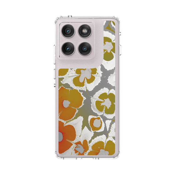 スリムプロテクションケース［ y2k(Year2000) - Flower - Yellow Gray ］