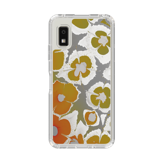スリムプロテクションケース［ y2k(Year2000) - Flower - Yellow Gray ］