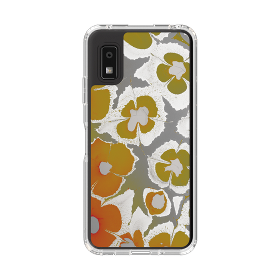 スリムプロテクションケース［ y2k(Year2000) - Flower - Yellow Gray ］