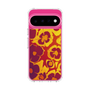 スリムプロテクションケース［ y2k(Year2000) - Flower - Orange purple ］