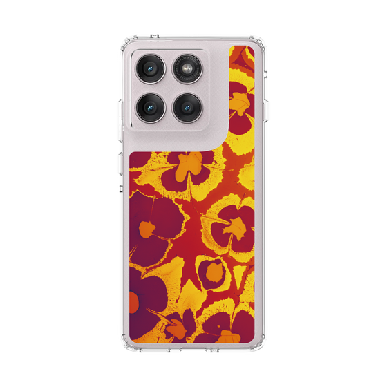 スリムプロテクションケース［ y2k(Year2000) - Flower - Orange purple ］