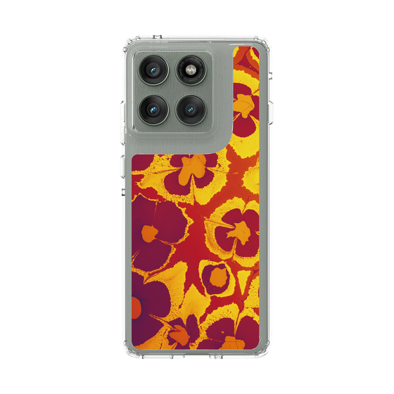 スリムプロテクションケース［ y2k(Year2000) - Flower - Orange purple ］