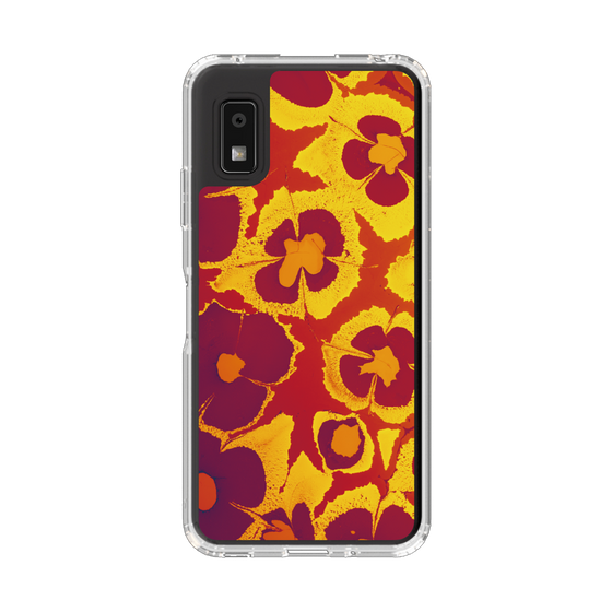 スリムプロテクションケース［ y2k(Year2000) - Flower - Orange purple ］