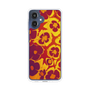 スリムプロテクションケース［ y2k(Year2000) - Flower - Orange purple ］
