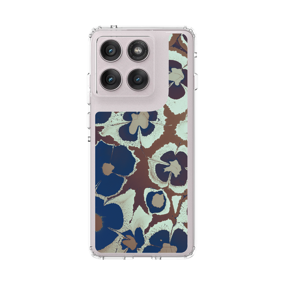 スリムプロテクションケース［ y2k(Year2000) - Flower - Brown Navy ］